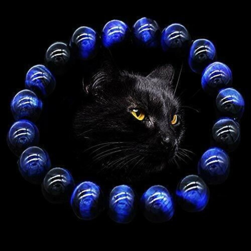 Tiger Eye Bracelet Men Women Elastic Gemstone Natural Stone Stretch SG-0072